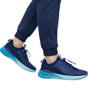 Clove Nursing Shoes Womens 7.5 Aqua Blue Healthcare Slip Resistant Work Sneakers